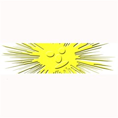 Smilie Sun Emoticon Yellow Cheeky Large Bar Mats