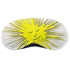 Smilie Sun Emoticon Yellow Cheeky Sleeping Masks