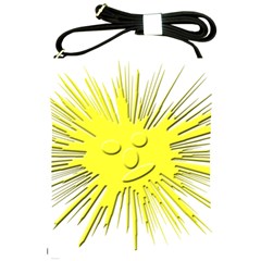 Smilie Sun Emoticon Yellow Cheeky Shoulder Sling Bag