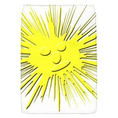 Smilie Sun Emoticon Yellow Cheeky Removable Flap Cover (s) by HermanTelo