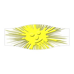 Smilie Sun Emoticon Yellow Cheeky Stretchable Headband by HermanTelo