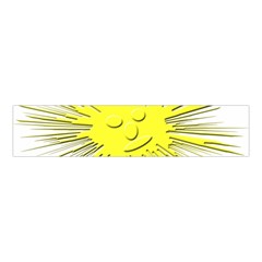 Smilie Sun Emoticon Yellow Cheeky Velvet Scrunchie by HermanTelo