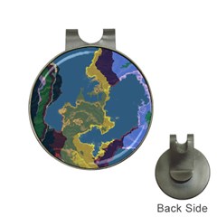 Map Geography World Hat Clips With Golf Markers