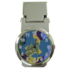 Map Geography World Money Clip Watches