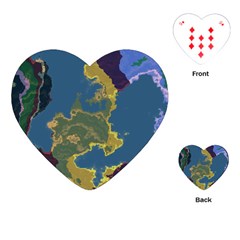 Map Geography World Playing Cards (heart)