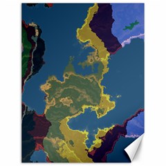 Map Geography World Canvas 12  X 16 