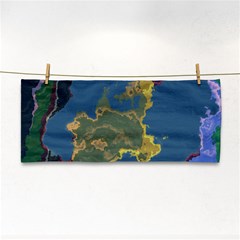 Map Geography World Hand Towel