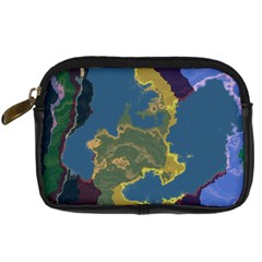 Map Geography World Digital Camera Leather Case