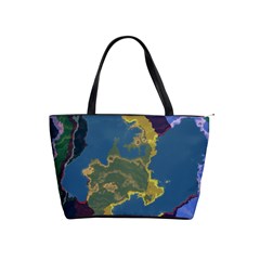 Map Geography World Classic Shoulder Handbag by HermanTelo