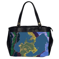 Map Geography World Oversize Office Handbag (2 Sides)