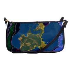 Map Geography World Shoulder Clutch Bag