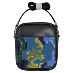 Map Geography World Girls Sling Bag