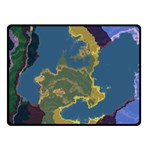 Map Geography World Fleece Blanket (Small) 50 x40  Blanket Front