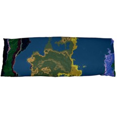 Map Geography World Body Pillow Case Dakimakura (two Sides)