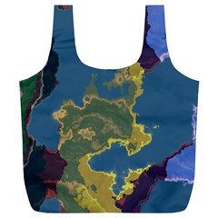 Map Geography World Full Print Recycle Bag (xl)