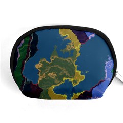 Map Geography World Accessory Pouch (medium) by HermanTelo