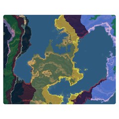 Map Geography World Double Sided Flano Blanket (medium) 