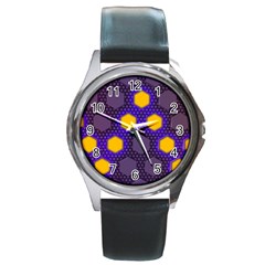 Communication Network Digital Round Metal Watch by HermanTelo