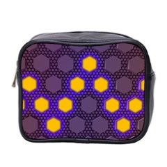 Communication Network Digital Mini Toiletries Bag (two Sides)