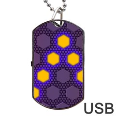 Communication Network Digital Dog Tag Usb Flash (two Sides)