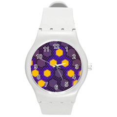 Communication Network Digital Round Plastic Sport Watch (m)