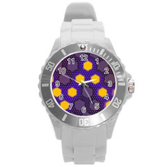 Communication Network Digital Round Plastic Sport Watch (l)