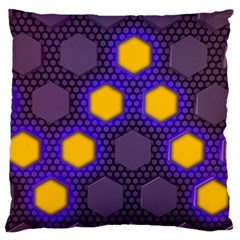 Communication Network Digital Large Cushion Case (two Sides) by HermanTelo