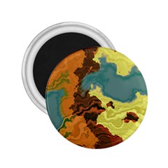 Map Geography World Yellow 2 25  Magnets by HermanTelo