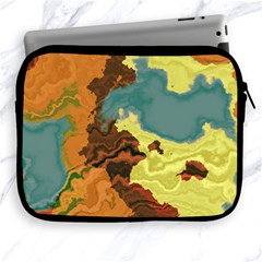 Map Geography World Yellow Apple Ipad 2/3/4 Zipper Cases by HermanTelo