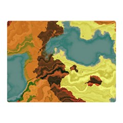 Map Geography World Yellow Double Sided Flano Blanket (mini) 