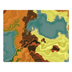 Map Geography World Yellow Double Sided Flano Blanket (large) 