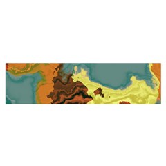 Map Geography World Yellow Satin Scarf (oblong)