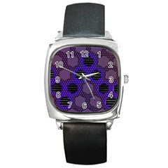 Networking Communication Technology Square Metal Watch