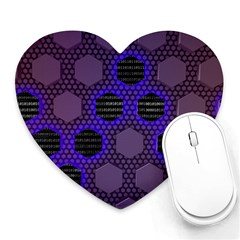 Networking Communication Technology Heart Mousepads by HermanTelo