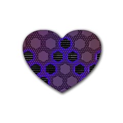 Networking Communication Technology Rubber Coaster (heart) 