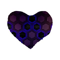 Networking Communication Technology Standard 16  Premium Heart Shape Cushions by HermanTelo