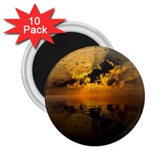 Sunset Reflection Birds Clouds Sky 2 25  Magnets (10 Pack)  by HermanTelo