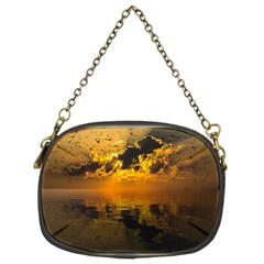 Sunset Reflection Birds Clouds Sky Chain Purse (two Sides) by HermanTelo