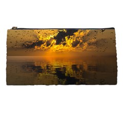 Sunset Reflection Birds Clouds Sky Pencil Cases by HermanTelo