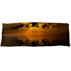 Sunset Reflection Birds Clouds Sky Body Pillow Case (dakimakura) by HermanTelo