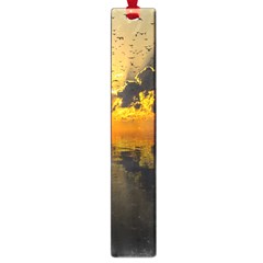 Sunset Reflection Birds Clouds Sky Large Book Marks by HermanTelo