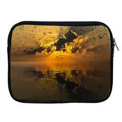 Sunset Reflection Birds Clouds Sky Apple Ipad 2/3/4 Zipper Cases by HermanTelo