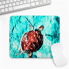 Tortoise Marine Animal Shell Sea Large Mousepads by HermanTelo