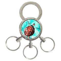 Tortoise Marine Animal Shell Sea 3-Ring Key Chains