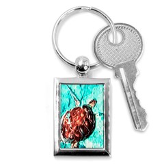 Tortoise Marine Animal Shell Sea Key Chains (Rectangle) 