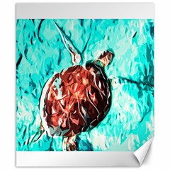 Tortoise Marine Animal Shell Sea Canvas 8  X 10  by HermanTelo