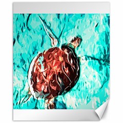 Tortoise Marine Animal Shell Sea Canvas 16  X 20  by HermanTelo