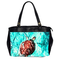 Tortoise Marine Animal Shell Sea Oversize Office Handbag (2 Sides)