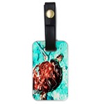 Tortoise Marine Animal Shell Sea Luggage Tags (One Side)  Front