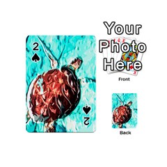 Tortoise Marine Animal Shell Sea Playing Cards Double Sided (mini)